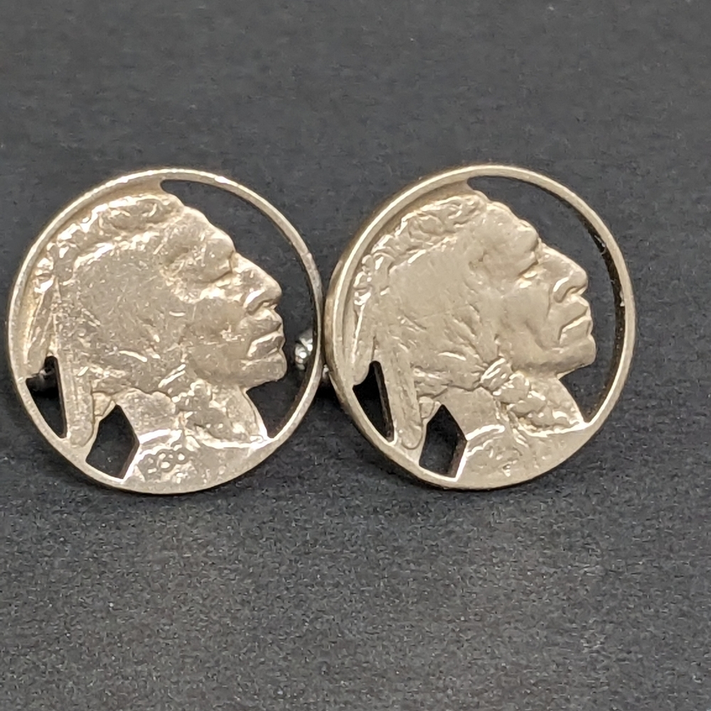 Buffalo Indian Head Nickel Cufflinks
